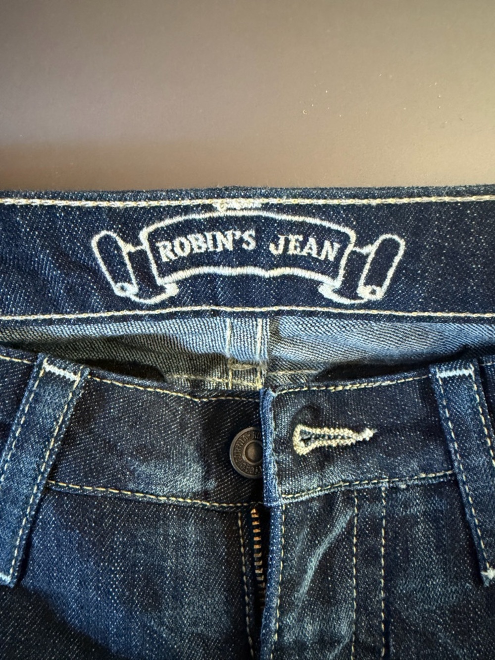 Robin's Jean Indigo Denim with White Interior Trim